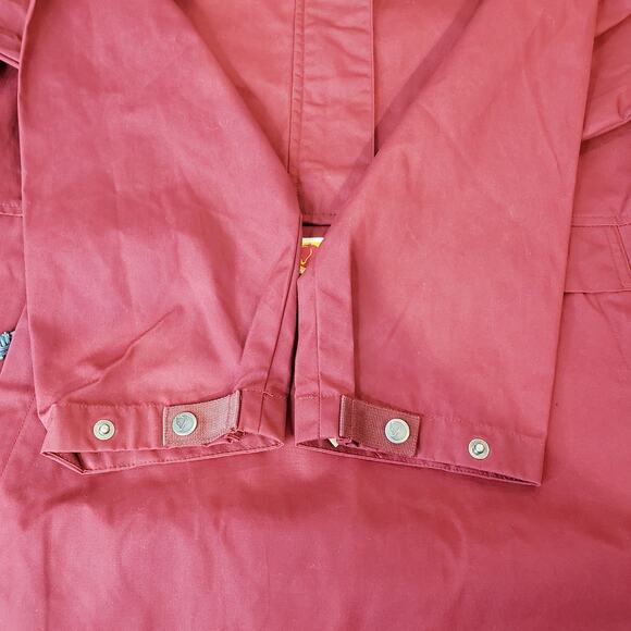 NWT FJALLRAVEN Vardag Anorak Jacket G-1000 Fabric Bordeaux Red Women's Size XL - Picture 6 of 15